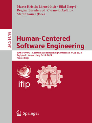 cover image of Human-Centered Software Engineering